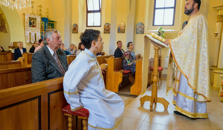 Bohoslužba gréckokatolícka cirkev - rozlúčka Mgr. Barna 2019